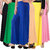 Pixie's Stylish Casual Wear Malai Lycra Pant Palazzo Combo (Pack of 6) Black, Green, Blue, Beige, Yellow and Baby Pink- Free Size
