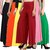 Pixie's Stylish Casual Wear Malai Lycra Pant Palazzo Combo (Pack of 6) Black, Orange, Yellow, Maroon, Baby Pink and Green - Free Size