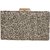 TARUSA Antique Copper Synthetic Shimmer Material Abstract Pattern Box Clutch For Women's