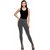 Minha Jeggings / Striped Jeggings / Ankle Length High Waist Jeggings For WomenLegging