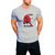 100 Cotton Grey Round Neck T-shirt For Men By InkMyTale (Khula Sand )