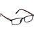 HRINKAR Black Rectangle and Square Bifocal and Single Vision Latest Optical Spectacle Chasama Frame - HFRM-BK-BWN-15.
