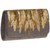 TARUSA Grey Suede Abstract Embroidary Clutch For Women's