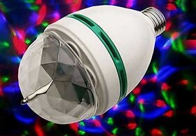 Combo Of 2 Diwali Colourful Laser Light Disco Party Bulb 360 Rotate 3W( set of 2)