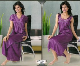 Womens Sleep Set Sexy 2pc Nighty  Over Coat New Babydoll in Red 334B Gurlz Fun Night Set Purple Fun Set