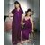 Womens Sleep Set Sexy 2pc Nighty  Over Coat New Babydoll in Red 333B Gurlz Fun Night Set Dark Purple