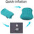 Kawachi Ultralight Camping Travel Inflatable Pillow, Neck Protective, Portable Compact Comfortable for Hiking, Backpacki