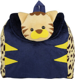 New Rakshak Cat School Bag - Yellow Blue - Made In India - By Lovely Toys.