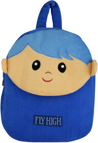 Velboa School Bag - Blue 1 - Made in India - By Lovely Toys.