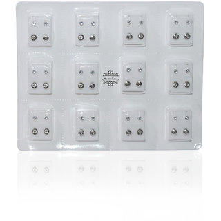 MUMBAI TATTOO STERILIZED PIERCING EARRINGS STUDS (26 PCS)