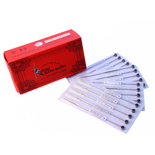 MUMBAI TATTOO NEEDLES 5RL  ROUND LINER, STACK LINER WITH NIPPLE RED  BOX (PACK OF 50)