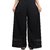 Riya Cotton Embroidered Black  White  Palazzo pant size 28-32