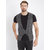 BONATY Cotton Blend Dark Grey Solid T-shirt Waistcoat For Men