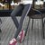 Women's White Double Narrow Side Stripe Stretchable Dark Grey Leggings Yoga Gym Wear /Sport's Wear