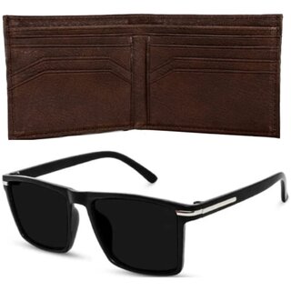 Mens Premium Gift Set Combo  Stylish Wallet & UV-Protected Sunglasses