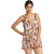 Striking delightful Pink Pretty Bold Floral Print Swim-Cover Up.