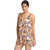 Striking delightful Pink Pretty Bold Floral Print Swim-Cover Up.