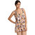 Striking delightful Pink Pretty Bold Floral Print Swim-Cover Up.
