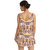 Striking delightful Pink Pretty Bold Floral Print Swim-Cover Up.
