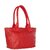 TARUSA Red Faux Leather Abstract Texture Handbag For Women's