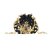 TARUSA Black Silk Floral Embroidary Potli For Women's
