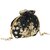 TARUSA Black Silk Floral Embroidary Potli For Women's