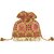TARUSA Beige Brocade Material Indian Pattern Potli For Women's