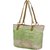 TARUSA Green Cotton Material Abstract Tote Bag For Women's