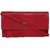 TARUSA Red PU Material Animal Texture Clutch For Women's