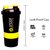 Snipper Combo Of Brown Gym Bag with Side Pocket , Blue Gloves and Yellow Spider Shaker Gym  Fitness Kit