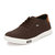Knoos Men's Brown Synthetic Leather Casual Sneaker