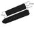 Rubber Silicone Watch Band Strap for hblt (Black, 26mm)