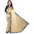 janvi sales beige color lace border work saree with blouse piece (jv-3007beige)