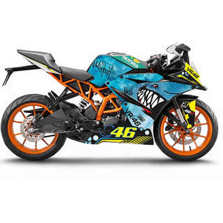 Buy CR Decals KTM Rc 125/200/390 Bike Fullbody Bikecustom Decals/ Wrap ...