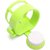 AVMART Hair Dryer Holder Rack with Vacuum Suction Cup Wall Mount Round Hairdryer Stand Bathroom Organizer (Green)