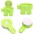 AVMART Hair Dryer Holder Rack with Vacuum Suction Cup Wall Mount Round Hairdryer Stand Bathroom Organizer (Green)