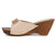 Fiteh Women's Beige Wedges Heels