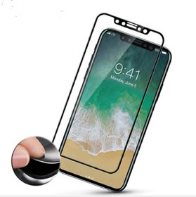 Carbon Fibre Soft Edge 5D Tempered Glass For iPhone X with 9H Hardness