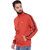 Nuevo Estilo Orange Nylon Winter Sports Jacket for Men