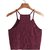 The Blazze Women's Summer Basic Sexy Strappy Sleeveless Racerback Camisole Crop Top.
