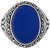 Dare by Voylla Milestone Signet Ring with Egyptian Blue Stone For Men