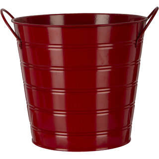 Joymart Metal Flower Pot (Red)