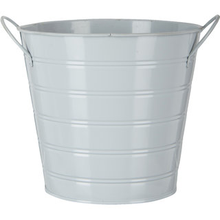 Joymart Metal Flower Pot (White)