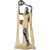 Joymart Polyresin Dancing Lady with Ball Figurine (13 cm x 8 cm x 27 cm, Cream)