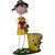 Joymart Metal Yellow Flower Pot (Yellow, HK201A)