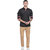 Jeaneration Black Cotton Printed Slim Fit Shirt for Men