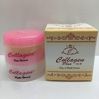 2PCS/Box Vitamin E Day And Night Cream Collagen Beauty Cream Brightening And Blemish Cream English Pakcage 40g.