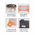 Rema - Stainless Steel Lunch Box Set with 3 Steel Containers + 800ml Steel Bottle + 1 Plastic Container + Bag