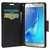 Samsung Galaxy J7 (2016) / J7 (6)/ J7 SM-J710 Flip Cover by Leather Mercury Front & Back Flip Cover  - Black