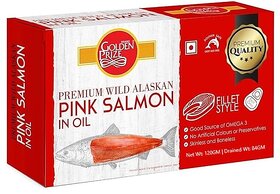 Golden Prize Pink Salmon Fillets in Oil 115Gms.